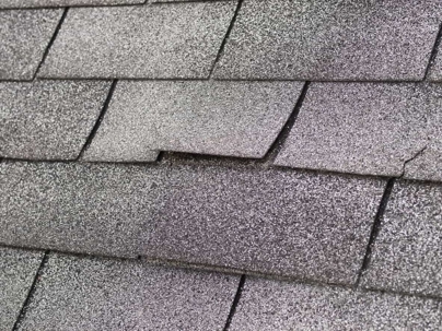 old asphalt shingles