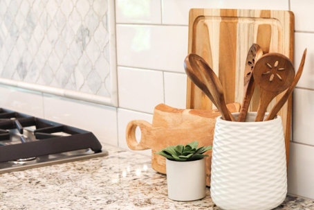 Cooking Utensils on Kitchen Counter
